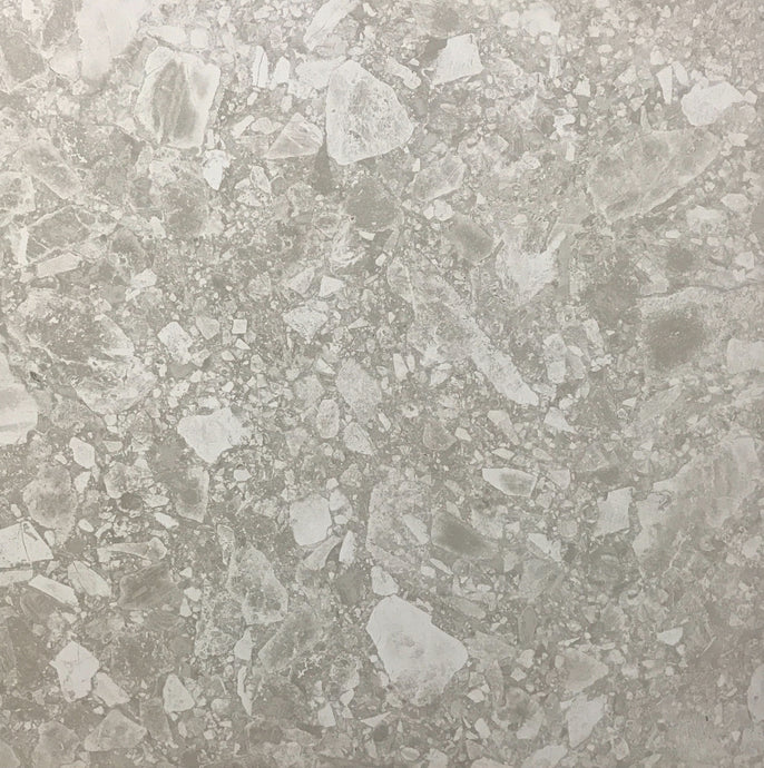 TERRAZZO WHITE | White Rectified Glazed Porcelain. Tile Samples Sydney